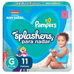 PAMPERS - Pañales Splashers G 11 Un