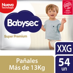 BABYSEC - Pañales Desechables Super Premium Talla XXG 54 Un