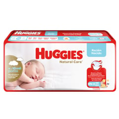 HUGGIES - Pañales Desechables Recién Nacido Natural Care 34 Un