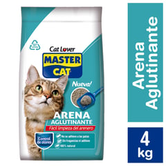 MASTER CAT - Arena para Gato Aglutinante 4 Kg