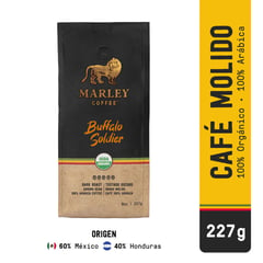 MARLEY COFFEE - Cafe Grano Molido Buffalo Soilder Organico