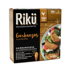 RIKU - Hamburguesa garbanzos vegana