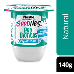 NESTLE - Yoghurt Goodnes Probióticos Natural Endulzado 140 g