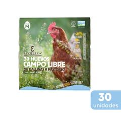 ECOTERRA - Huevos de Color Gallinas Libres Medianos 30 Un