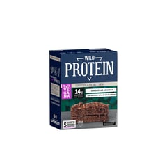 WILD PROTEIN - Barra de Proteina Vegana Sabor Chocolate Bitter 5 Un