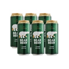 BEAR BEER - PACK CERVEZA LATA 6UN 5G 500CC