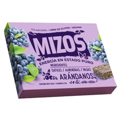 MIZOS - Barritas Naturales Arándano 4 x 35 g