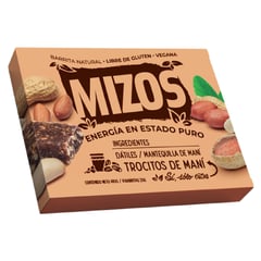 MIZOS - Barritas Naturales Maní 4 x 35 g