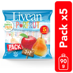 LIVEAN - Pack Compotas Sabores Manzana y Pera