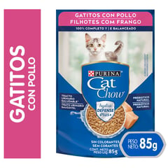 CAT CHOW - Alimento Húmedo para Gato Gatitos Pollo Sobre