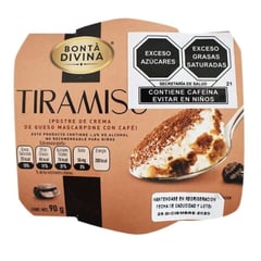 BONTA DIVINA - Postre Tiramisu 90 gr