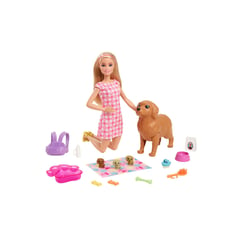 BARBIE - Muñeca Cachorros Recién Nacidos