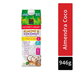 NATURE'S HEART - Bebida Vegetal Almendra y Coco Proteína