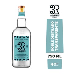 TRES ERRES - Pisco 40° GL Transparente