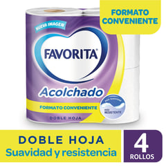 FAVORITA - Papel Higiénico Acolchado Doble Hoja