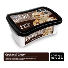 LA CREMERIA - HELADO COOKIES y CREAM 1LT