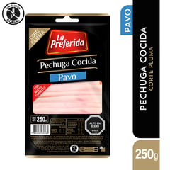 LA PREFERIDA - Pechuga de Pavo Cocida Corte Pluma