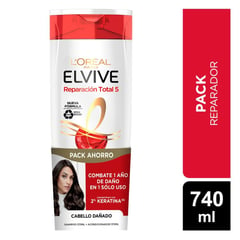 ELVIVE - Pack Shampoo + Acondicionador Reparación Total 5