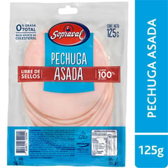 SOPRAVAL - Pechuga de Pavo Asada 125 g