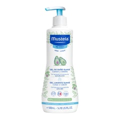 MUSTELA - Gel de Baño Suave para Bebé Cuerpo y Cabello 500 ml