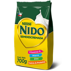 NIDO - Leche en Polvo Semidescremada 700 g