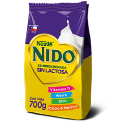 NIDO - Leche en Polvo Semidescremada Sin Lactosa 700 g