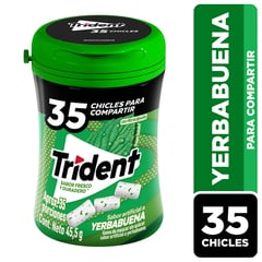 TRIDENT - CHICLE BOTELLA TRIDE 45.5GR YERBA BUENA