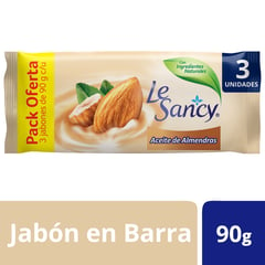 LE SANCY - Pack Jabón en Barra de Almendras