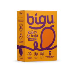 BIGU - Rollos de Fruta Natural Mango 125 g