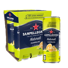 SAN PELLEGRINO - Pack Agua Saborizada Pompelmo 4 x 330 ml