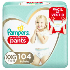 PAMPERS - Pañales Pants Premium Care XXG 104 Un