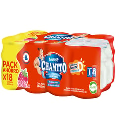 CHAMYTO - Pack Bebida Láctea con Pobióticos Sabor Frutilla