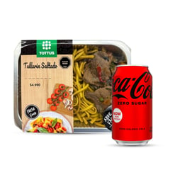 TOTTUS - Combo Tallarín Salteado + Coca Cola Zero Lata 350 ml