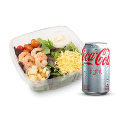 TOTTUS - Combo Ensalada Camarón Queso + Coca Cola Light Lata 350 ml