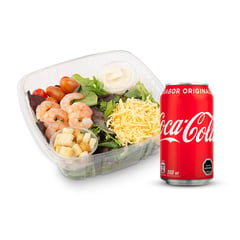 TOTTUS - Combo Ensalada Camarón Queso + Coca Cola Normal Lata 350 ml