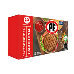 PF - Pack Hamburguesa Vacuno Tradicional 10 x 100 g