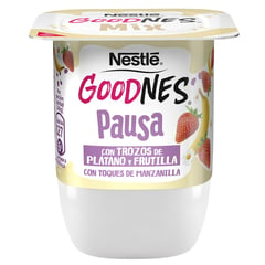 NESTLE - Yoghurt Goodnes Mix Trozos de Plátano y Frutilla con toques de Manzanilla 140 g