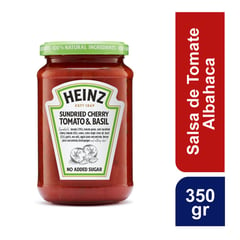 HEINZ - Salsa de Tomate Albahaca Frasco 350 g