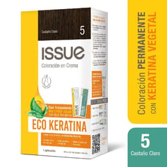 ISSUE - Coloracion Tinte Kit Eco Keratina Castaño Claro N° 5 1 Un