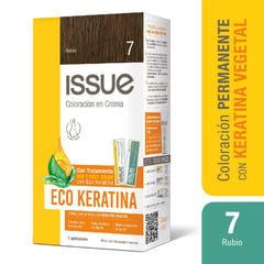 ISSUE - Coloración Tinte Kit Eco Keratina Rubio N° 7 1 Un