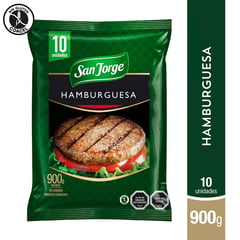 SAN JORGE - Bolsa de Hamburguesas Vacuno 10 x 90 g