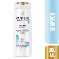 PANTENE - Shampoo Equilibrio Raíz y Puntas 300 ml