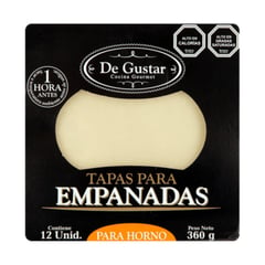 DEGUSTAR - Masa de Empanadas para Horno 12 Un