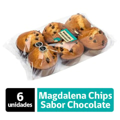 PULMAHUE - Mini Magdalenas Choco Chips 6 Un