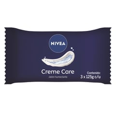 NIVEA - Pack Jabón en Barra Creme Care 3 x 125 g