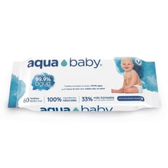 AQUA BABY - Toallitas Húmedas 99.9 Agua 60 Un