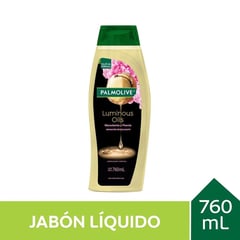 PALMOLIVE - Jabón Líquido Luminous Oils Macadamia y Peonia 760 ml