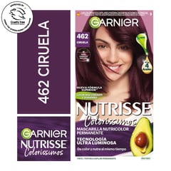 NUTRISSE - Tinte para Cabello Garnier 462 Ciruela 1 Un