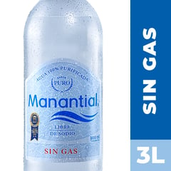 MANANTIAL - Agua sin Gas 3 L