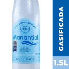 MANANTIAL - Agua con Gas 1.5 L